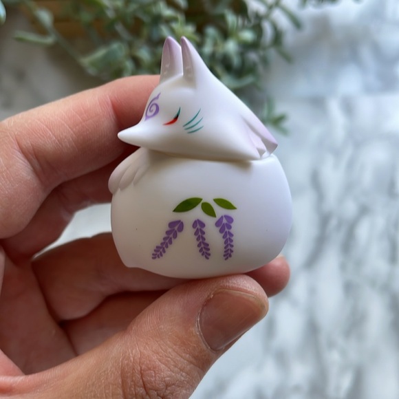 Denno Daiku Maru Kitsune Mochi figures - Sakura and Wisteria - Picture 3 of 5